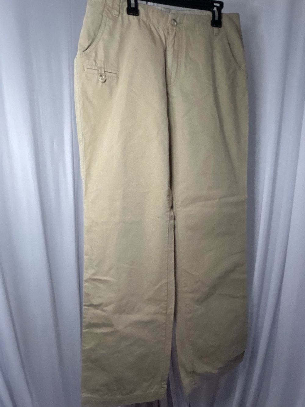 Columbia Women Chinos Relaxed Fit Cotton Blend Khaki